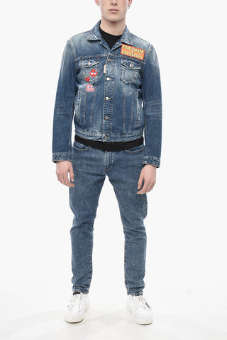 PAC-MAN Denimjacke DAN mit Stickereien