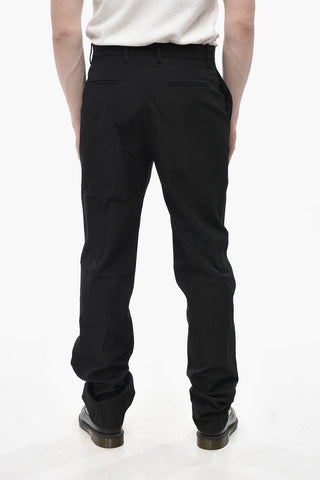Virgin Wool Straight-Leg Trousers
