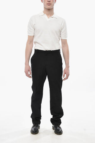 Virgin Wool Straight-Leg Trousers