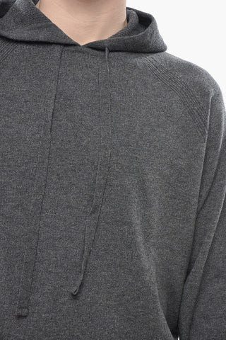 Pullover mit Kapuze aus Schurwolle