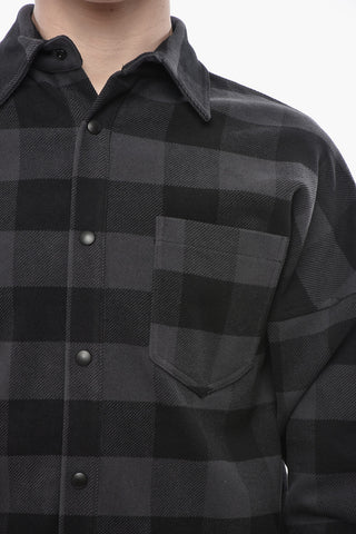 코튼 플란넬 오버셔츠 CLASSIC LOGO 플래드 체크