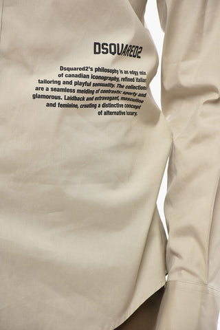 Hemd aus Popeline PHILOSOPHY mit Print