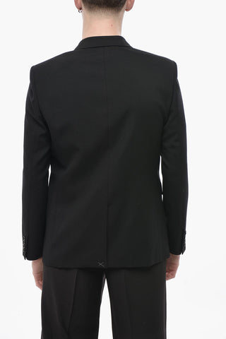 Two-Button Virgin Wool Jacket With Single Vent And Classic Lapel