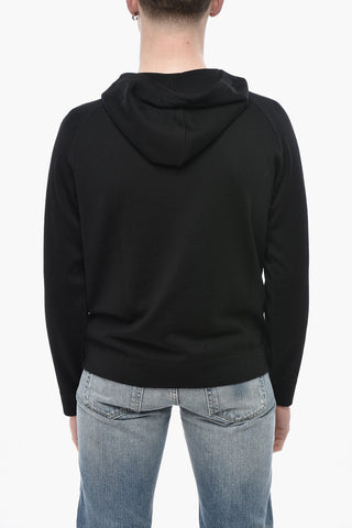 Maglia in Lana Vergine con Cappuccio