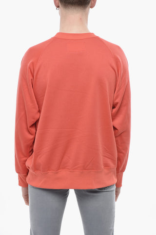 Felpa Girocollo THOREAU in Tinta Unita con Stampa sul Fronte