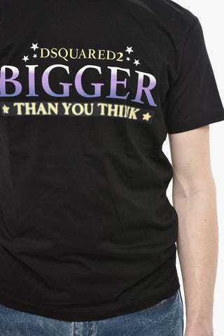 T-Shirt mit Rundhalsausschnitt aus Baumwolle mit Aufdruck