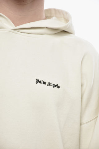 Felpa Hoodie in Cotone Garzato CLASSIC LOGO con Tasca Frontale