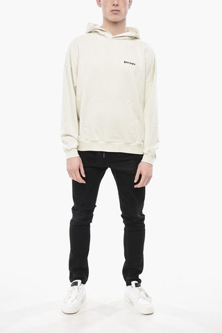 Felpa Hoodie in Cotone Garzato CLASSIC LOGO con Tasca Frontale