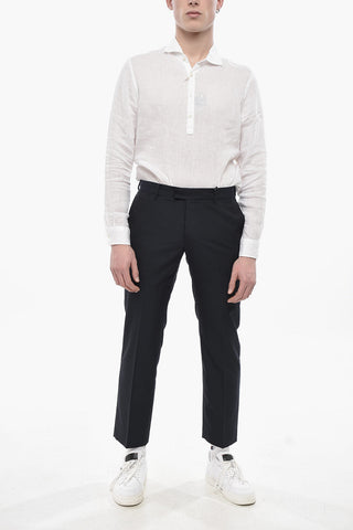 Wollmischhose im Straight Fit HOWLING mit Streifen