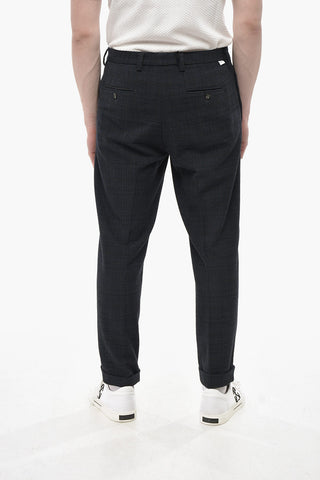 Tweedhose mit Karomuster