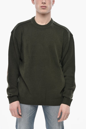 Pullover Aus Wollmischung Mit Rippenbündchen