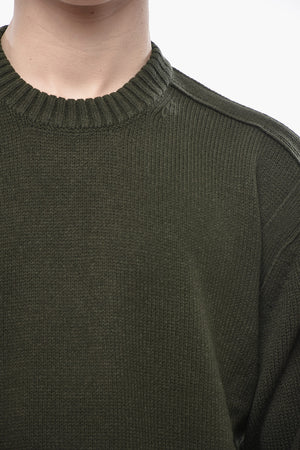 Pullover Aus Wollmischung Mit Rippenbündchen