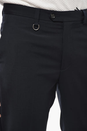 MOSCOVA Wool-Blend Trousers with Turn-Ups