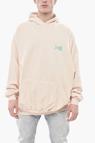 Brushed Cotton Hoodie with Embroidered Logo