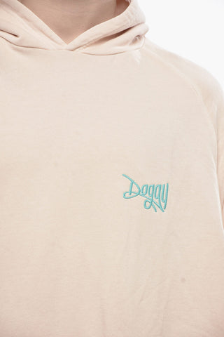 Brushed Cotton Hoodie with Embroidered Logo