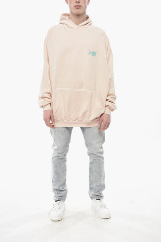 Brushed Cotton Hoodie with Embroidered Logo