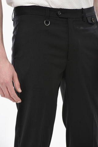 MOSCOVA 4-Taschen-Hose aus Wollmix mit Aufschlägen