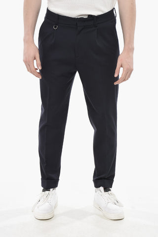 DUOMO Jersey Chino Pants With 1 Pleat
