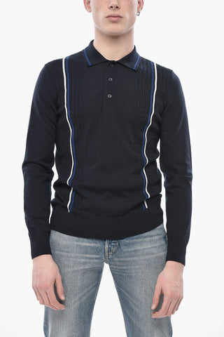 순모 폴로 카라 스웨터