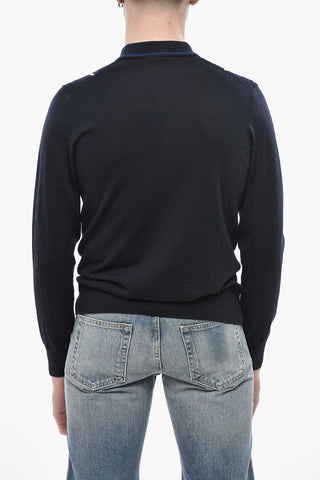 순모 폴로 카라 스웨터