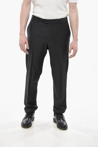 Schurwollhose Mit Geradem Bein