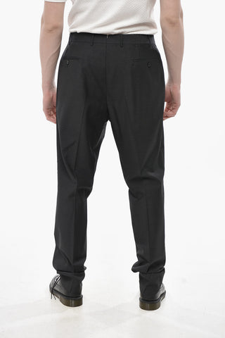 Schurwollhose Mit Geradem Bein
