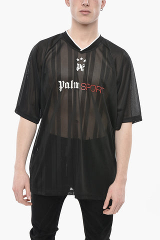 SPORT T-Shirt aus Mesh mit Logodruck