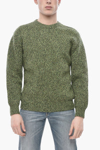 Maglia Girocollo in Lana Vergine Melange