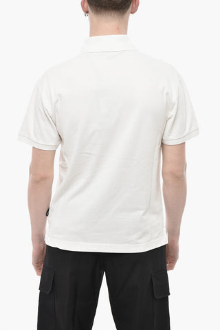 Polo aus Hopsack-Baumwolle mit gesticktem Logo