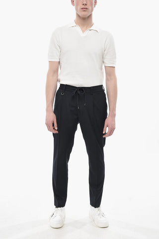 BRERA Hose aus Wollmix mit Kordelzug und elastischem Bund