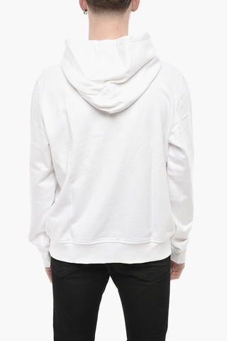 Solid Hooded Sweatshirt S-GINN with Monogram Embroidery