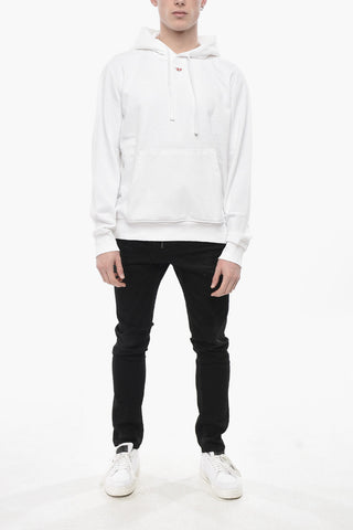 Solid Hooded Sweatshirt S-GINN with Monogram Embroidery