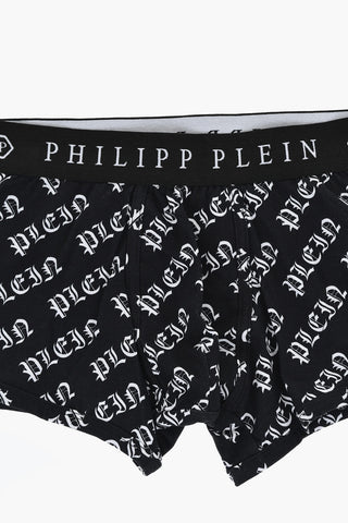 Boxer GOTHIK PLEIN aus Baumwollmix mit Monogramm-Motiv