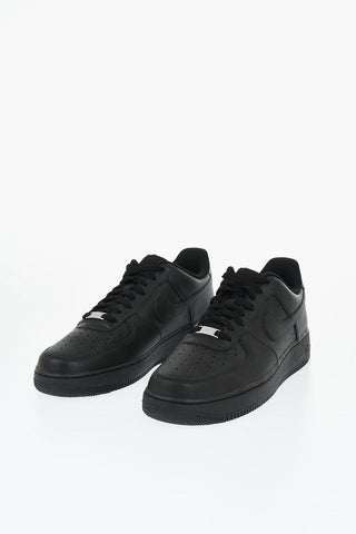 AIR FORCE 1 Leather Sneakers with Rubber Sole