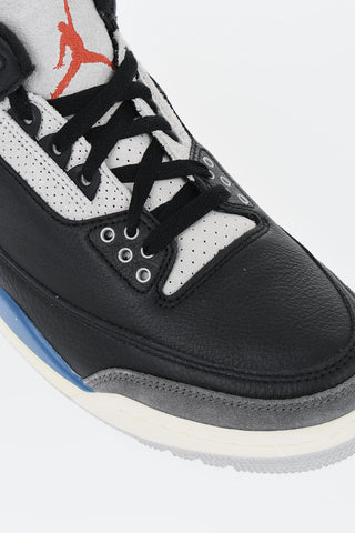 FLIGHT 가죽 하이탑 스니커즈 AIR JORDAN 3 RETRO