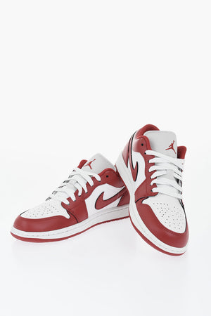 Bicolour Leather Low Sneakers AIR JORDAN 1