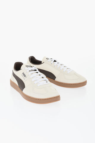 SELECT Sneaker aus Leder SUPER TEAM mit Kontrastlogo