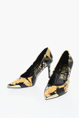 JEANS COUTURE Pumps aus Eco-Leder mit Barockmuster 10 cm