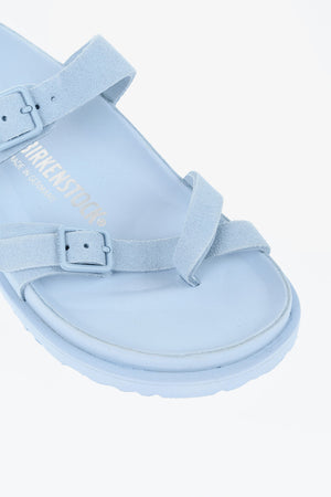 Suede Slides ARIZONA with Double Buckle