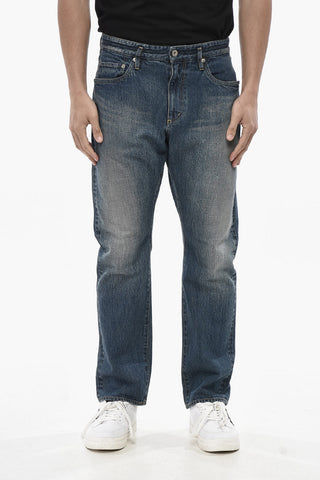 Jeans Regular Fit Con Bottone Logato 19cm