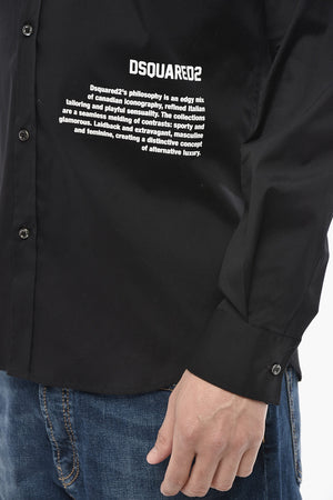 Hemd aus Popeline PHILOSOPHY mit Print
