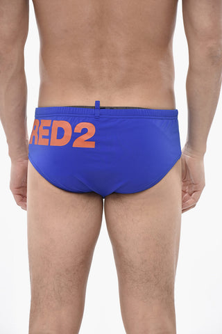 Costume da Bagno con Maxi Stampa Logo