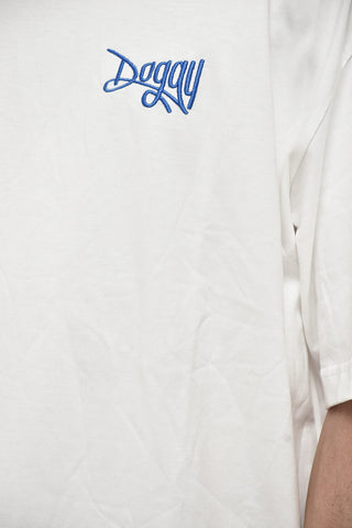Baumwoll-T-Shirt Mit Rundhalsausschnitt Und Seitlichem Logo