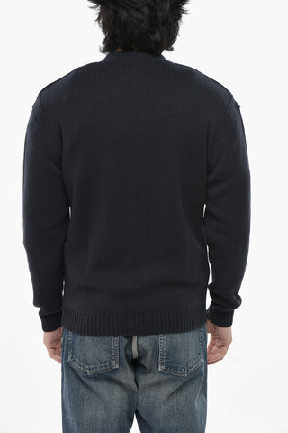 Cardigan in Misto Lana con Scollo a V