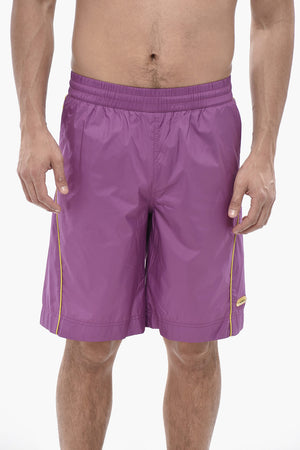 Nylon Boxer Swim Trunks NEON