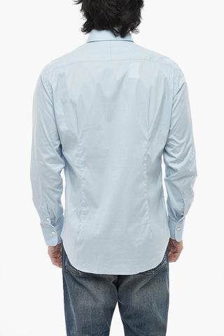 Cotton-Blend Shirt with French Collar