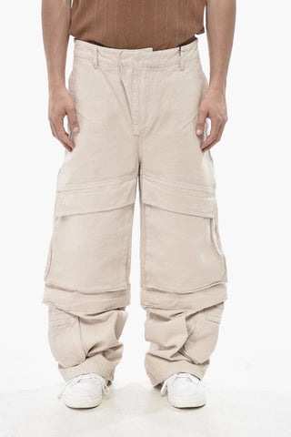 Cotton Cargo Pants with Belt Loops