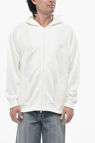 Kapuzensweatshirt aus Baumwollmischung mit Reißverschluss