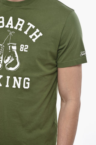 T-Shirt Girocollo SPORT CLUB Stampata