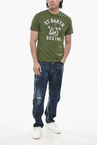 T-Shirt Girocollo SPORT CLUB Stampata